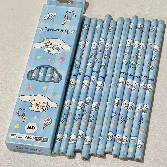 Japanese Sanrio Pencils - Kuromi, Cinnamoroll, Adorable & Collectible