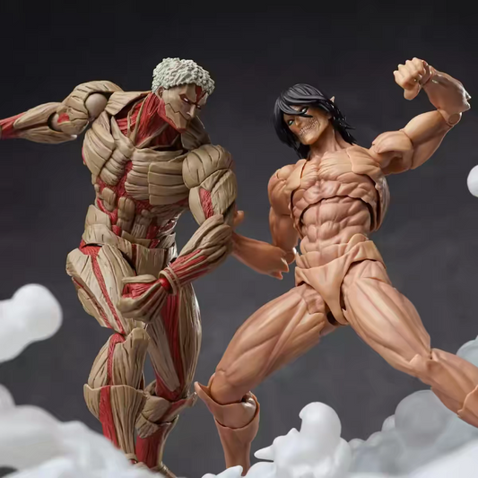 Attack on Titan Armored Titan Articulated Action Figure – KO Revoltech Yamaguchi Style Poseable Collectible Model Toy