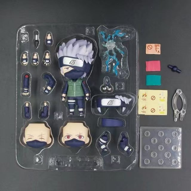 Naruto Shippuden Kakashi Hatake Nendoroid Action Figure – Interchangeable Face Chibi Model