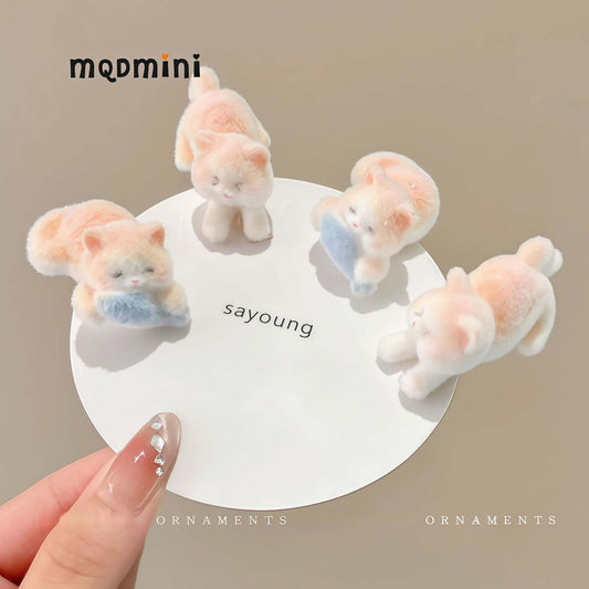 MQD Kids Cute Cat Hair Clips 4-Piece Set