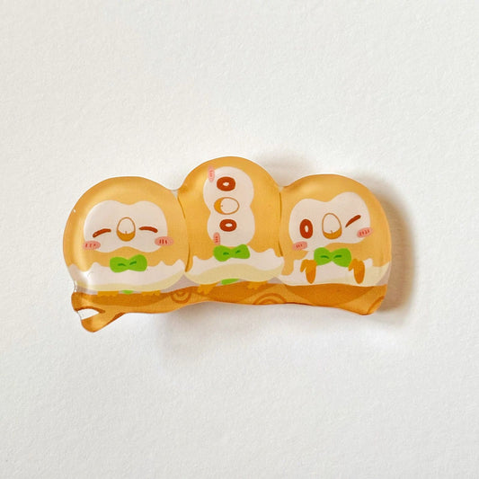Pokemon Acrylic Hair Clip Set of 3