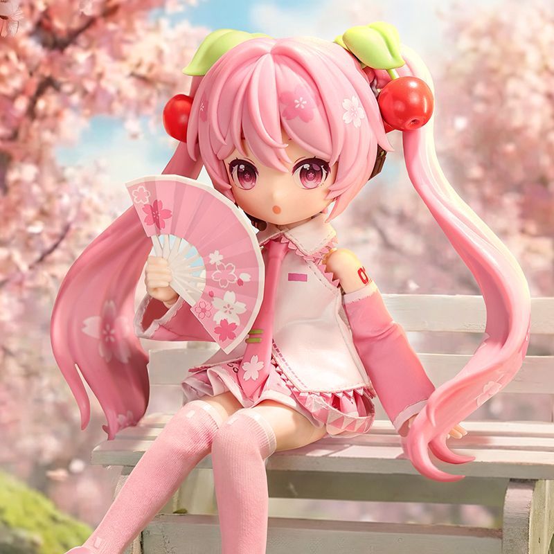 Hatsune Miku Cherry Blossom Sakura Building Block Figure