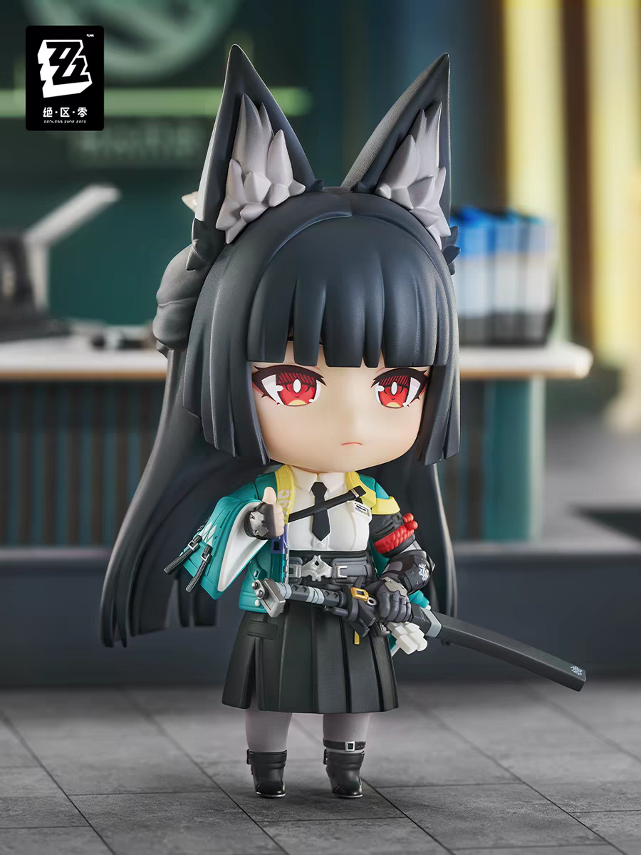 Zenless Zone Zero Official GSC Nendoroid Miyabi Figure miHoYo Licensed ZZZ Fox Ear Chibi Collectible with Swap Parts