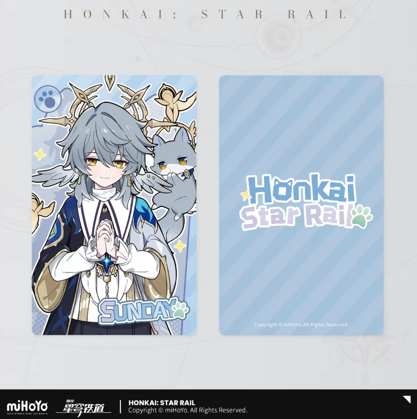 Honkai Star Rail Pom Pom Cat Laser Collection Ticket Set miHoYo
