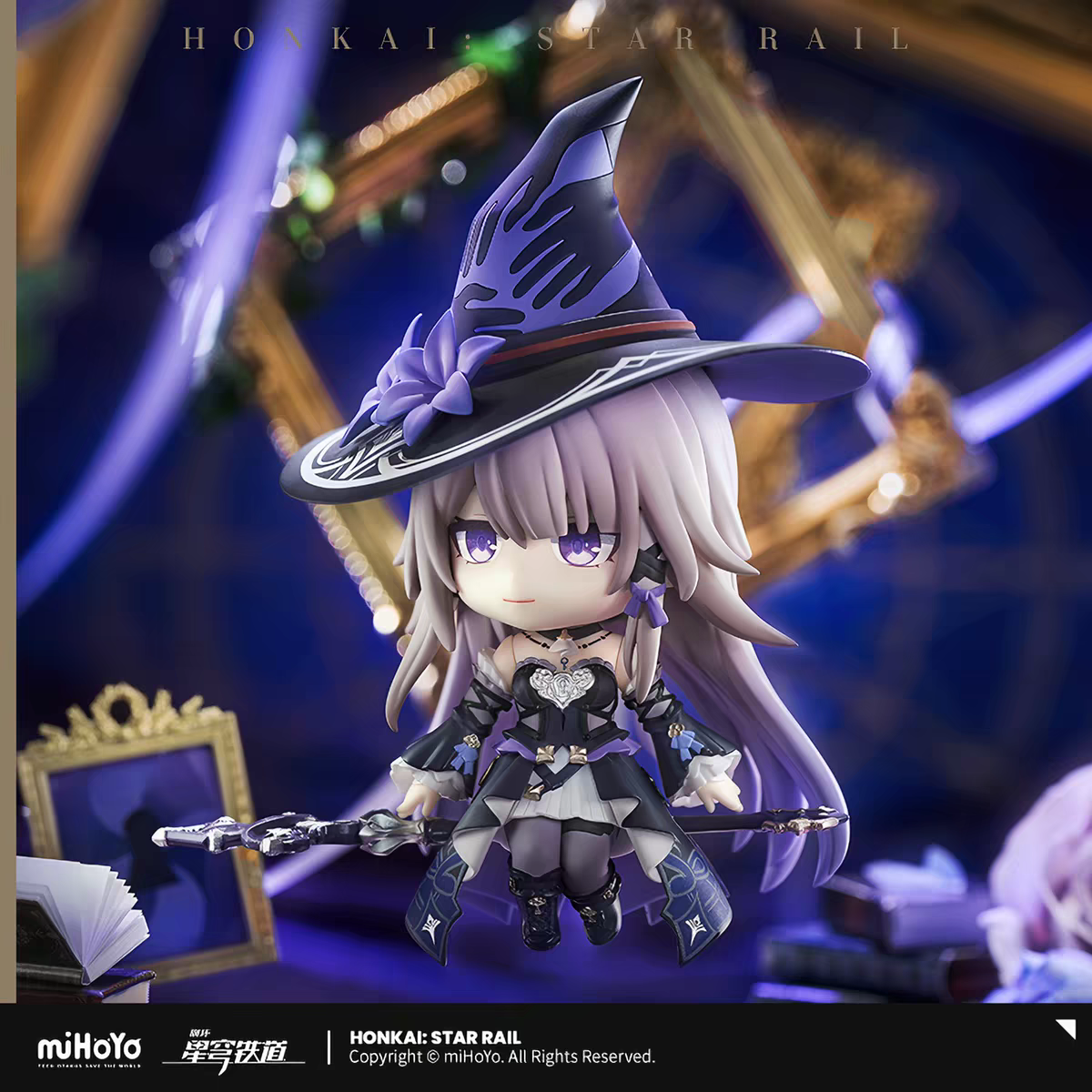 Honkai Star Rail Herta Chibi Figure with Staff miHoYo Collectible