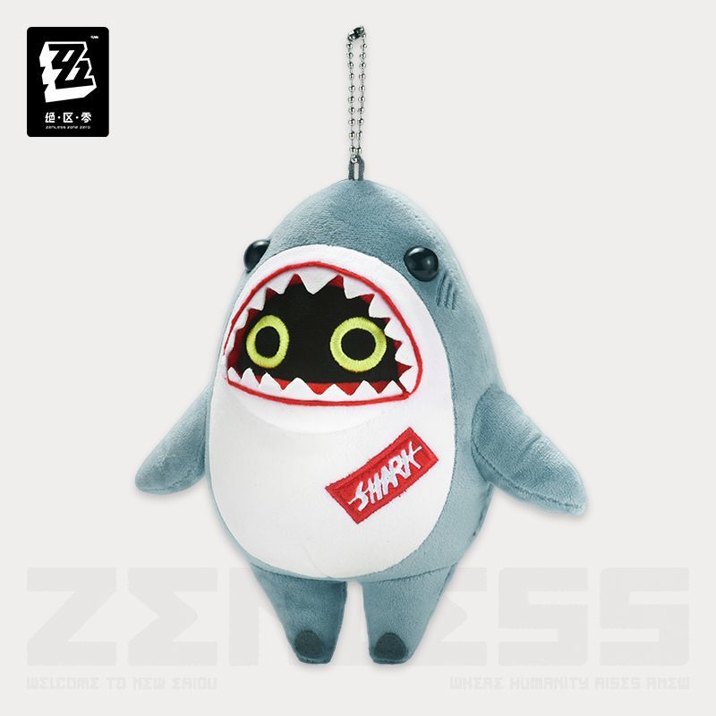 Zenless Zone Zero Sharkboo Bangboo Plush Keychain Official miHoYo