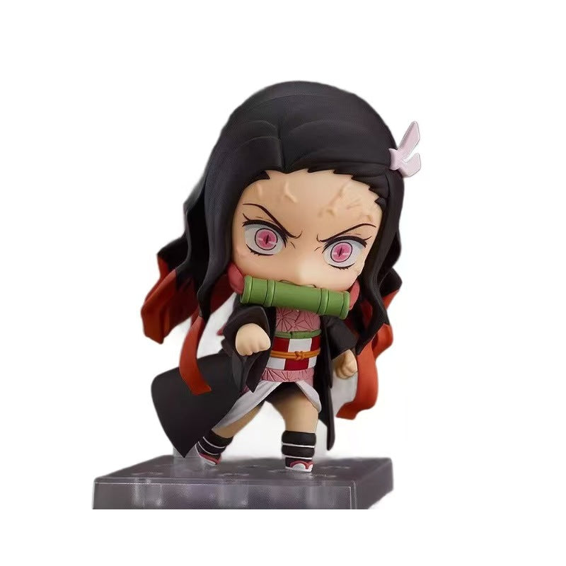 Nezuko Kamado Nendoroid Figure | Demon Slayer Chibi Collectible with Swappable Face Plates & Box