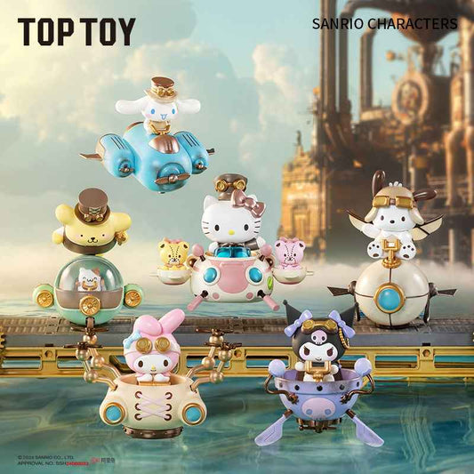 Sanrio Steampunk blind box Kuromi Hello Kitty collectible figurine