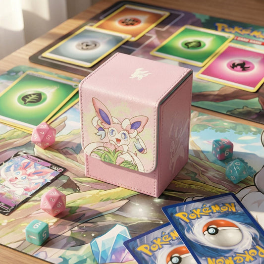 Pokemon Sylveon PTCG Card Deck Box Magnetic Closure Trading Card Storage
