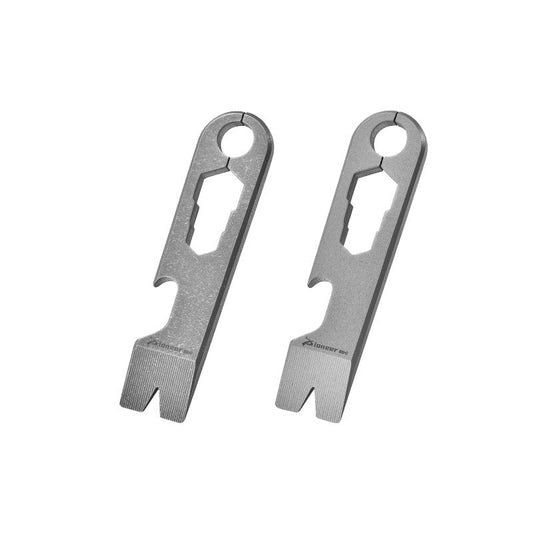 PioneerEDC Titanium Mini Pry Bar Multitool Bottle Opener