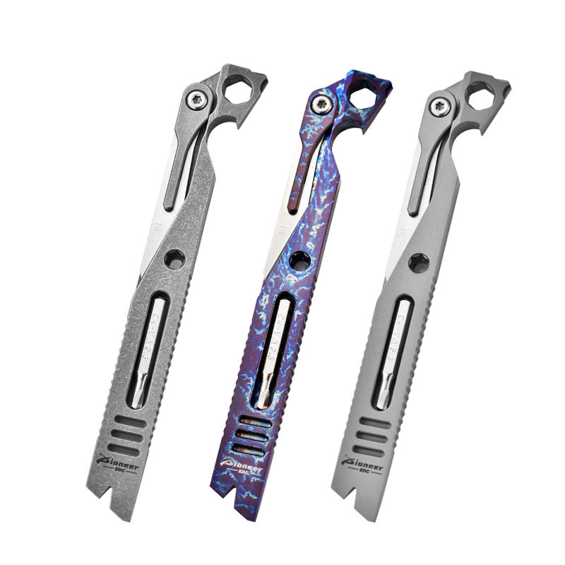 Pioneer EDC Titanium Multi-Tool Pry Bar Survival