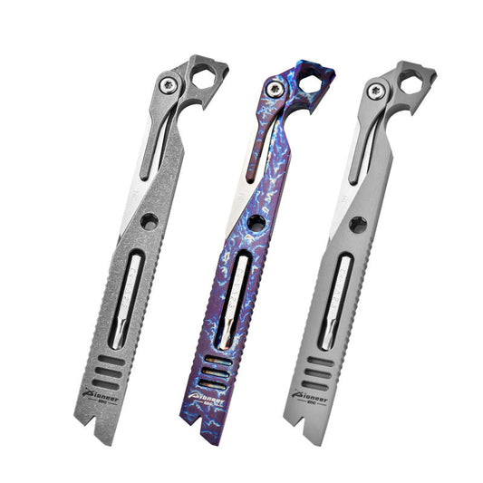 Pioneer EDC Titanium Multi-Tool Pry Bar Survival