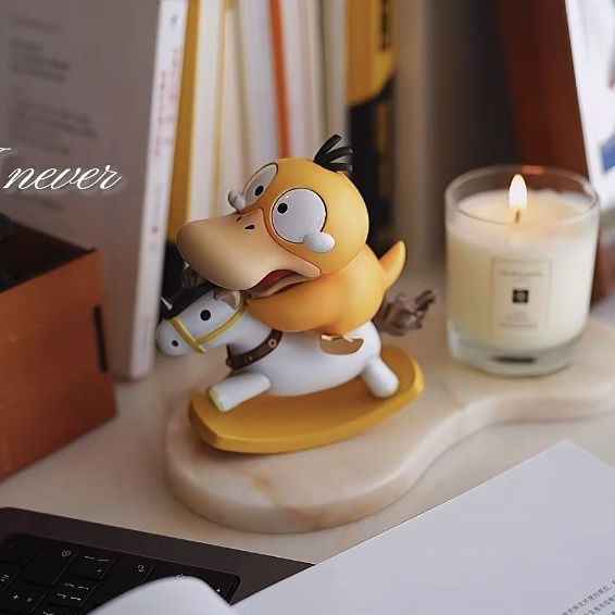 Pokemon Psyduck rocking horse collectible figure cute gift