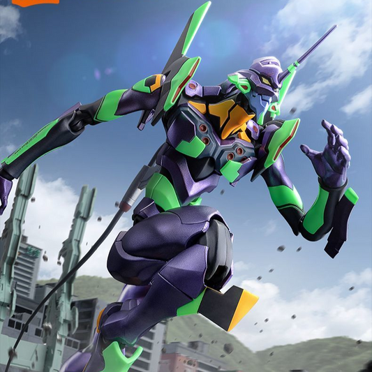 Bloks EVA Unit-01 Fluorescent Super-Articulated Action Figure from Neon Genesis Evangelion