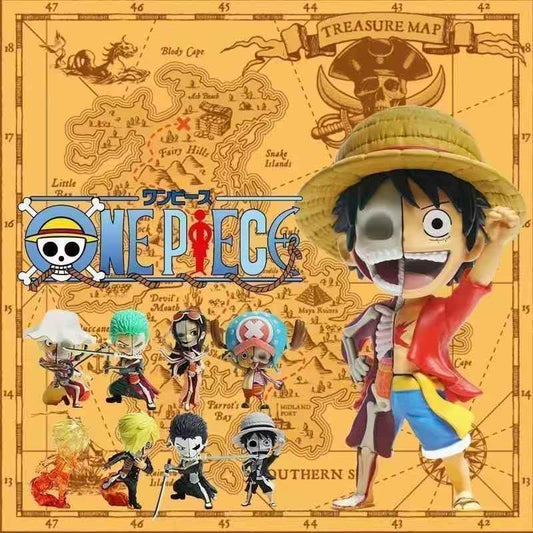 MightyJaxx One Piece blind box Luffy Zoro skeleton version designer collectible