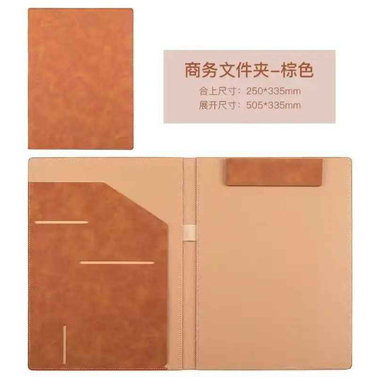 Elevate Your Office Style! A4 Magnetic Leather Portfolio - Festive Season Must-Have!
