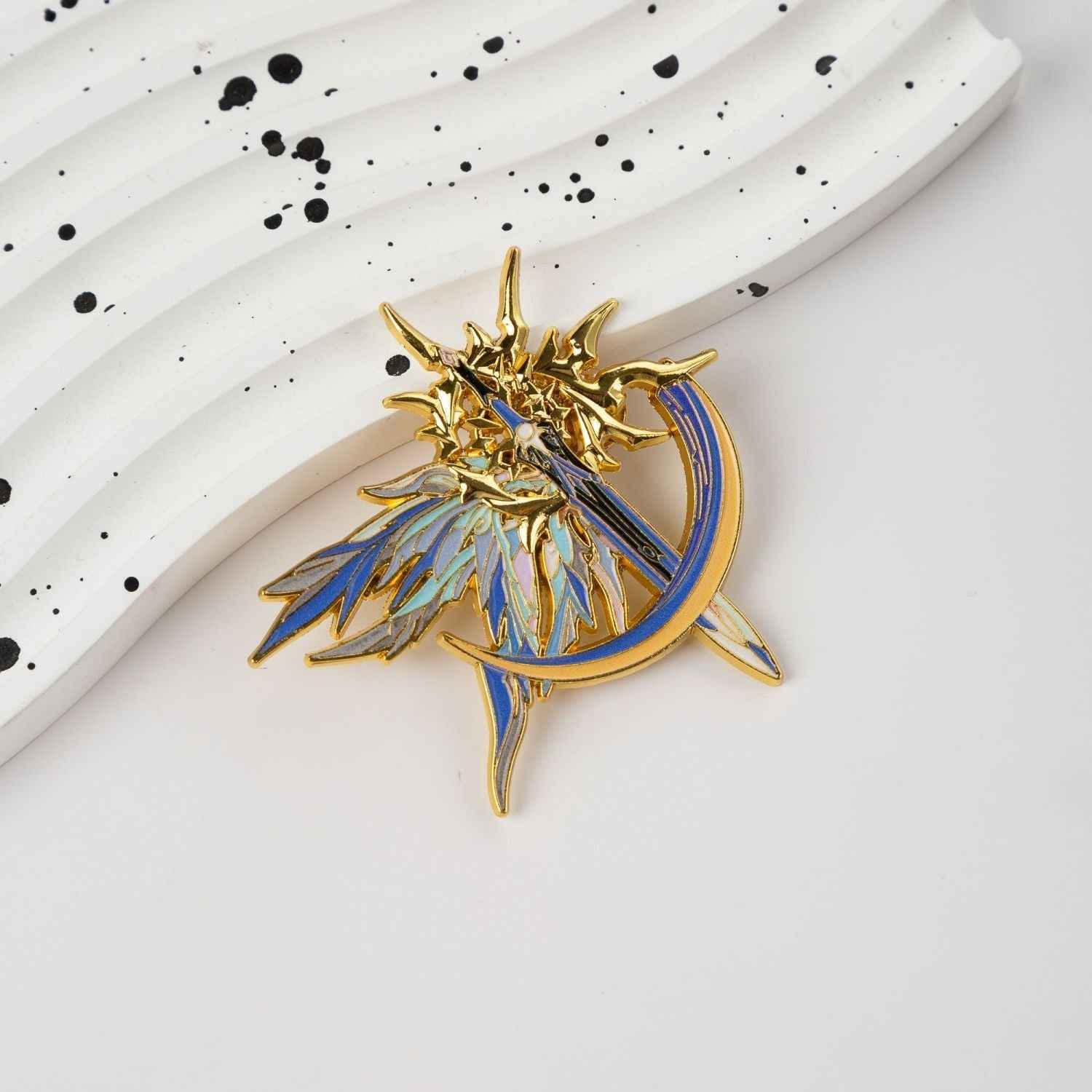 Bungie's White Evil Peripheral Badge: Morning Savior Metal Brooch