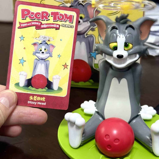 Tom &amp; Jerry "Poor Tom" Mystery Box | Festive Collectible Blind Box Toy Figurine