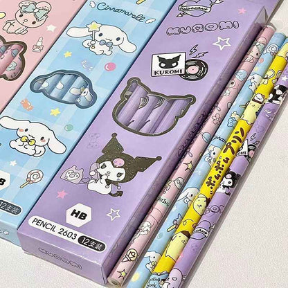 Japanese Sanrio Pencils - Kuromi, Cinnamoroll, Adorable &amp; Collectible
