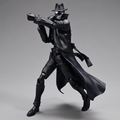 Spider-Man Noir Articulated Action Figure – Into the Spider-Verse | SY-Action KO Ver. | Full Accessories Set with Display Stand