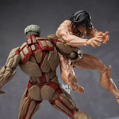Attack on Titan Armored Titan Articulated Action Figure – KO Revoltech Yamaguchi Style Poseable Collectible Model Toy