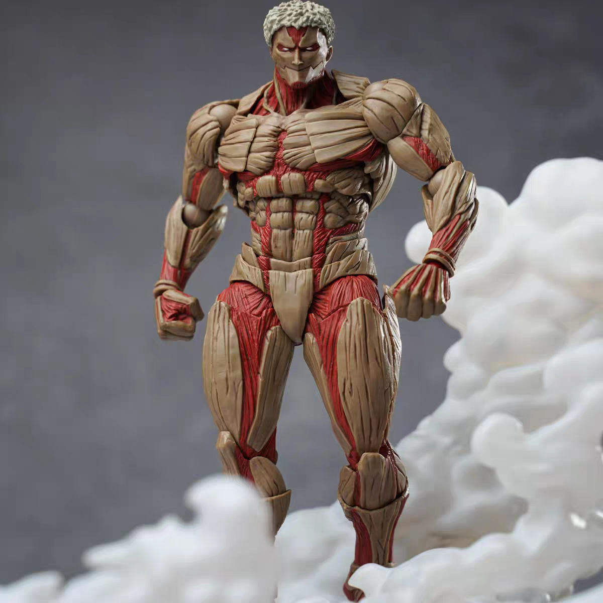 Attack on Titan Armored Titan Articulated Action Figure – KO Revoltech Yamaguchi Style Poseable Collectible Model Toy