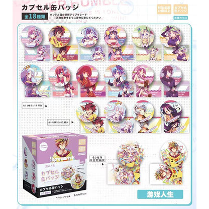 75mm Anime Blind Box Pin Badge 18 Designs