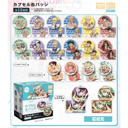 75mm Anime Capsule Pin Badge Blind Box Set
