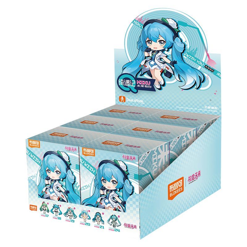 BLOKEES Hatsune Miku "Miku With You" Blind Box Collectible Figure – Mystery Chibi Doll