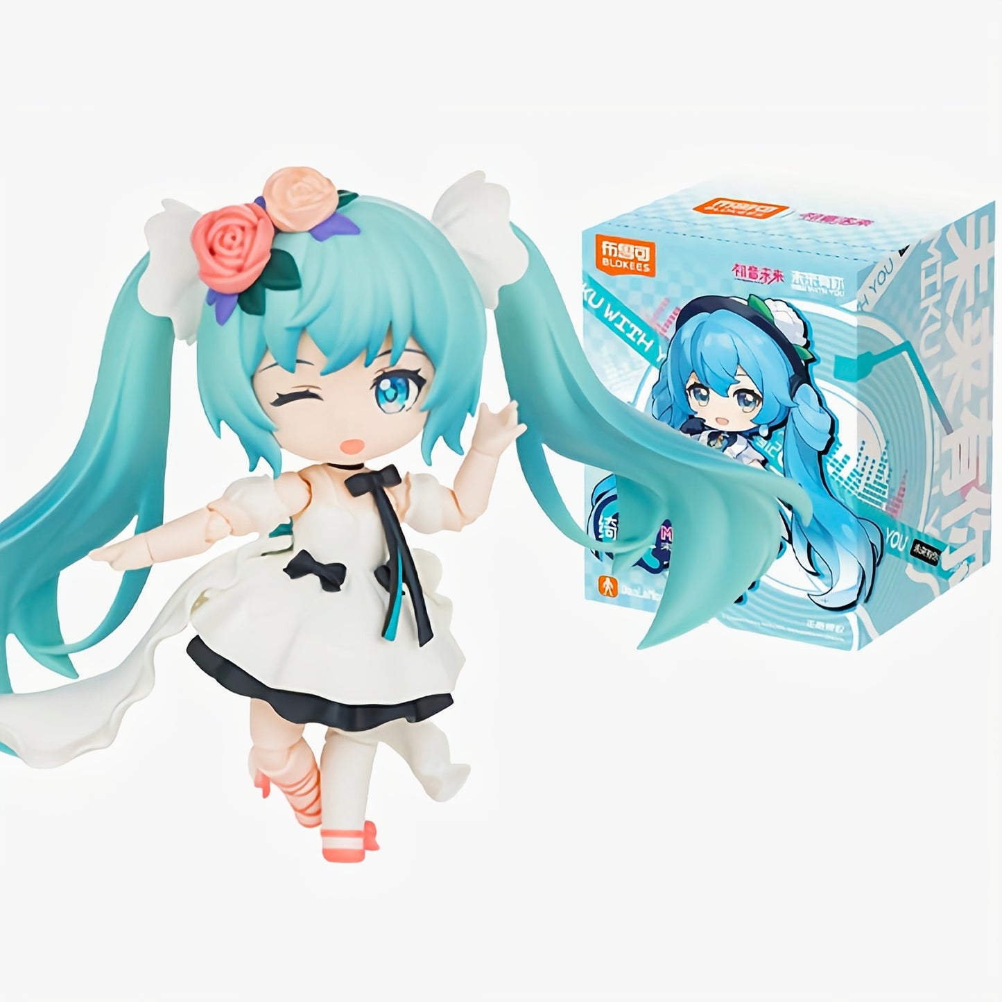 BLOKEES Hatsune Miku "Miku With You" Blind Box Collectible Figure – Mystery Chibi Doll