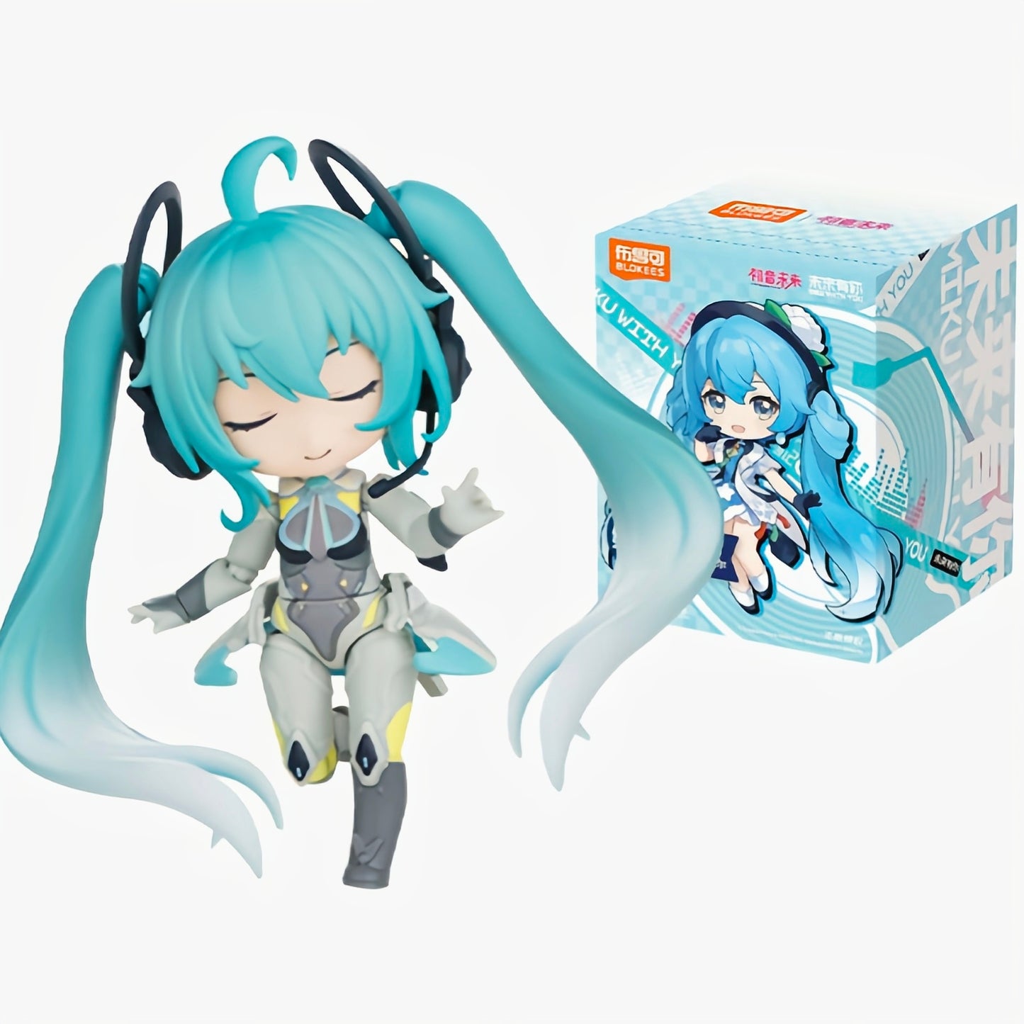 BLOKEES Hatsune Miku "Miku With You" Blind Box Collectible Figure – Mystery Chibi Doll