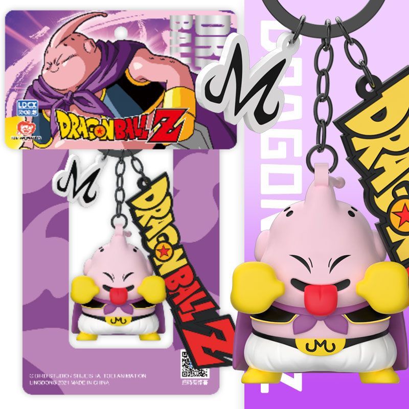 Dragon Ball Z Chibi Keychain Figures Set of 5 – Goku Vegeta Trunks Piccolo Buu PVC Anime Car Bag Charm