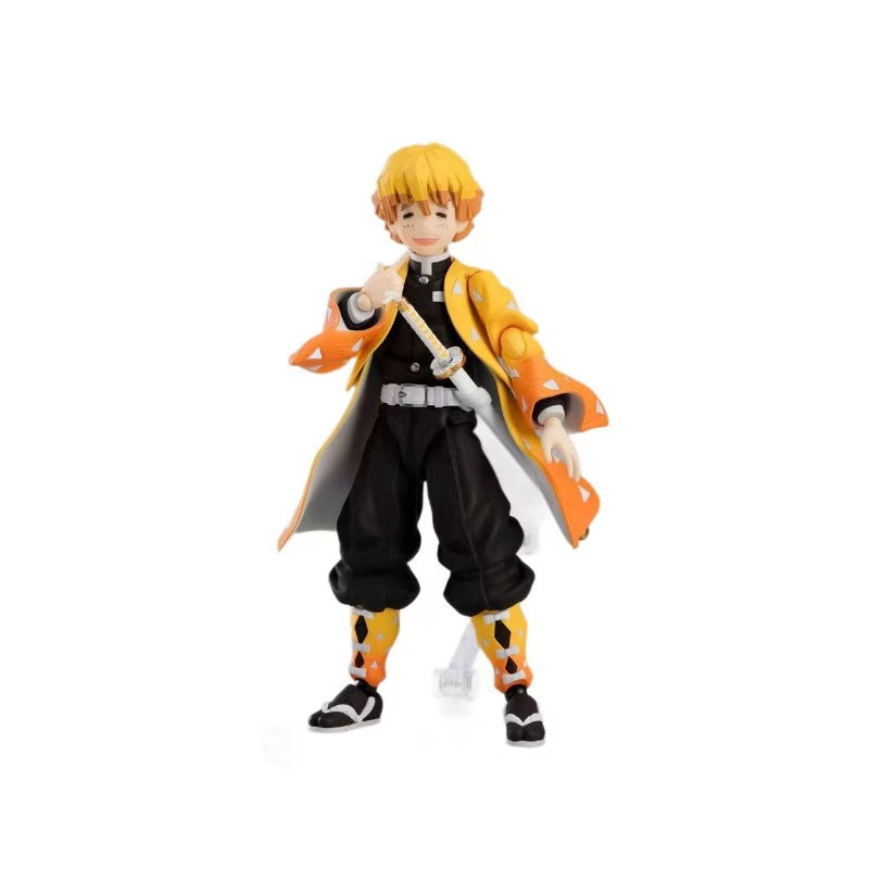 Demon Slayer Zenitsu Agatsuma Articulated Action Figure – Poseable Anime Collectible with Accessories