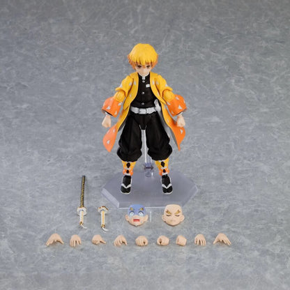 Demon Slayer Zenitsu Agatsuma Articulated Action Figure – Poseable Anime Collectible with Accessories