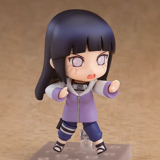 Nendoroid Hinata Hyuga | Naruto Shippuden Chibi Action Figure with Swappable Faces