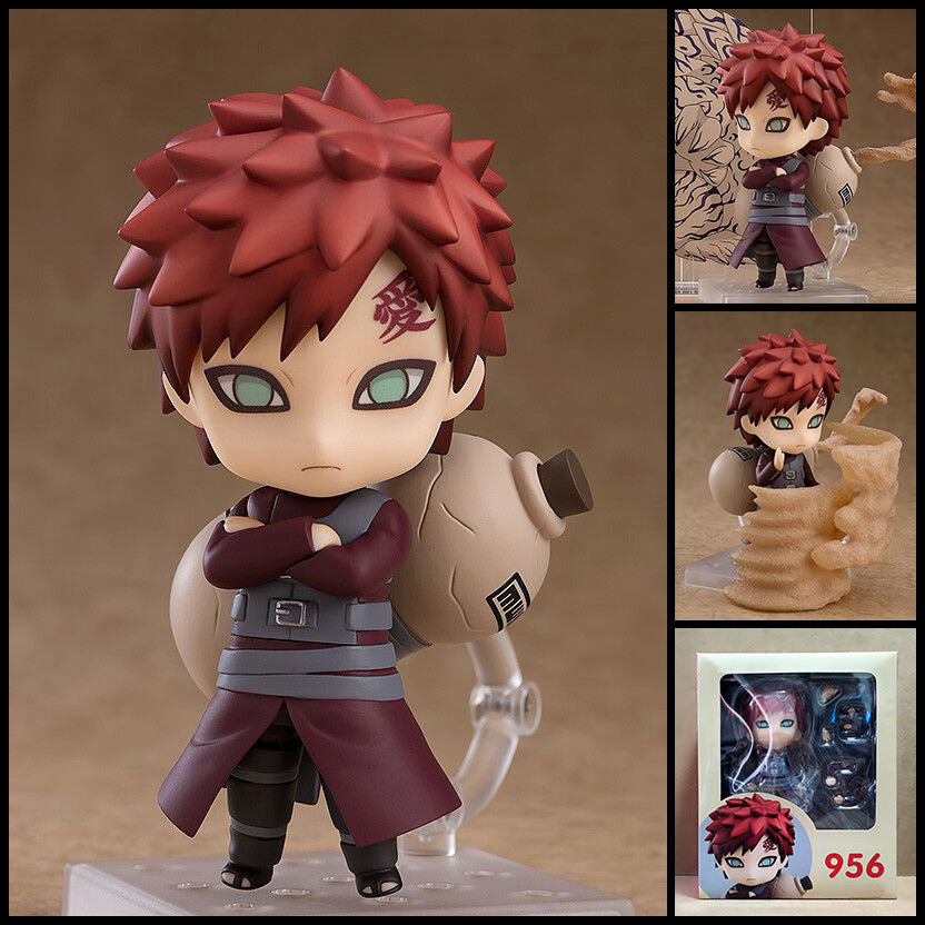 Naruto Shippuden Gaara Nendoroid Action Figure – Interchangeable Face Plates & Sand Armor Display Set