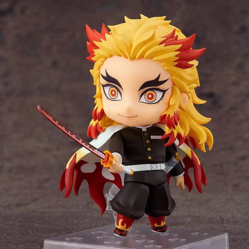 Demon Slayer Kyojuro Rengoku Nendoroid Figure – Interchangeable Face Plates, Articulated, Boxed Collectible