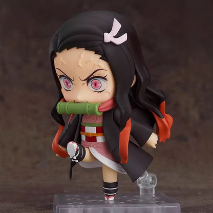 Nezuko Kamado Nendoroid Figure | Demon Slayer Chibi Collectible with Swappable Face Plates & Box
