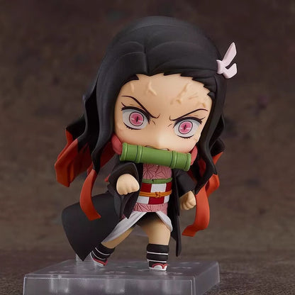 Nezuko Kamado Nendoroid Figure | Demon Slayer Chibi Collectible with Swappable Face Plates & Box