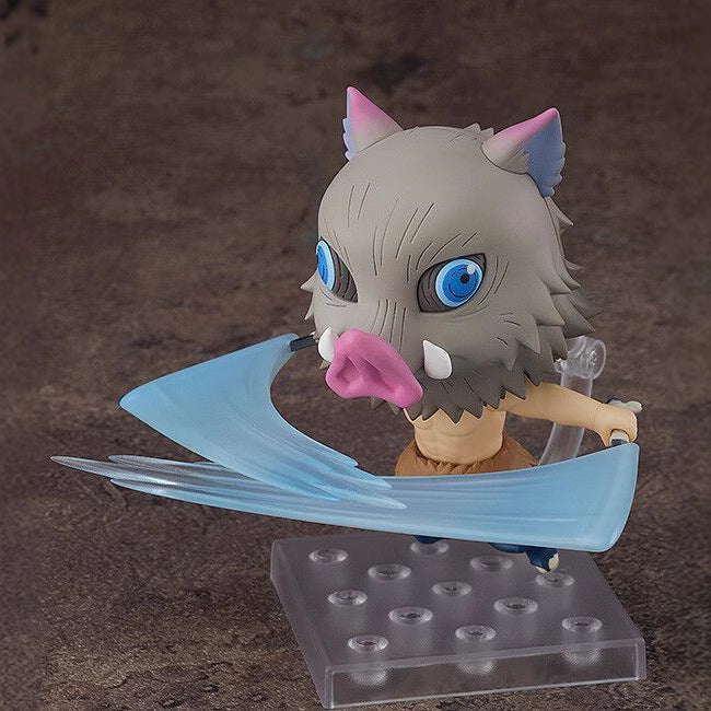Nendoroid Demon Slayer: Kimetsu no Yaiba – Inosuke Hashibira Beast Breathing Ver. | Swappable Face Plates Articulated Chibi Figure