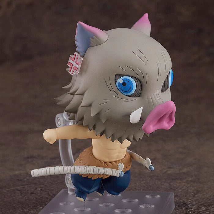Nendoroid Demon Slayer: Kimetsu no Yaiba – Inosuke Hashibira Beast Breathing Ver. | Swappable Face Plates Articulated Chibi Figure
