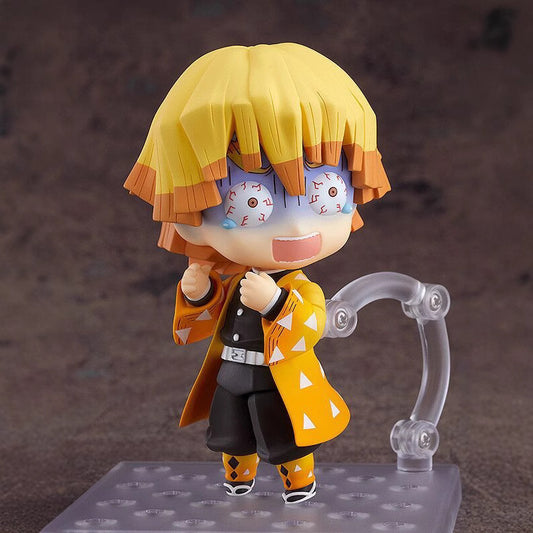 Demon Slayer Zenitsu Agatsuma Nendoroid Figure | Swappable Face Poseable Anime Collectible