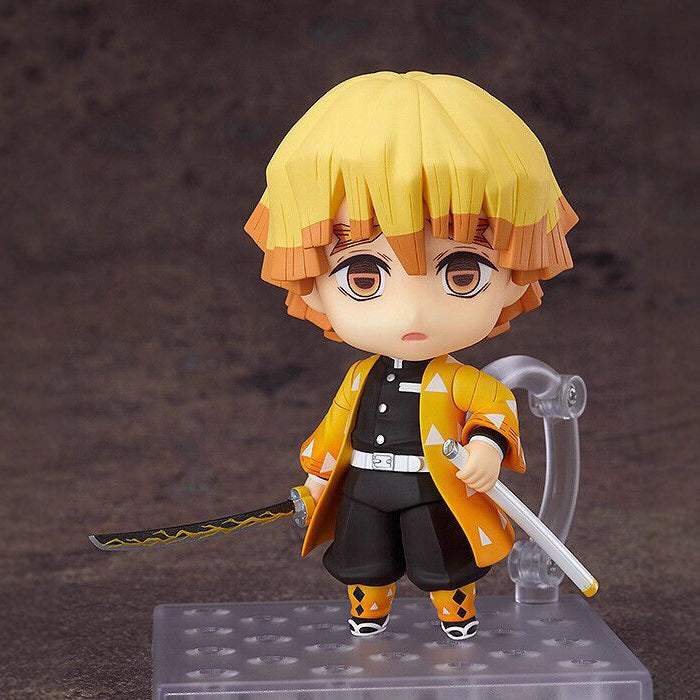 Demon Slayer Zenitsu Agatsuma Nendoroid Figure | Swappable Face Poseable Anime Collectible
