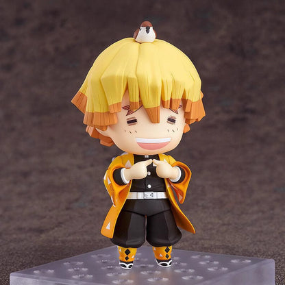 Demon Slayer Zenitsu Agatsuma Nendoroid Figure | Swappable Face Poseable Anime Collectible