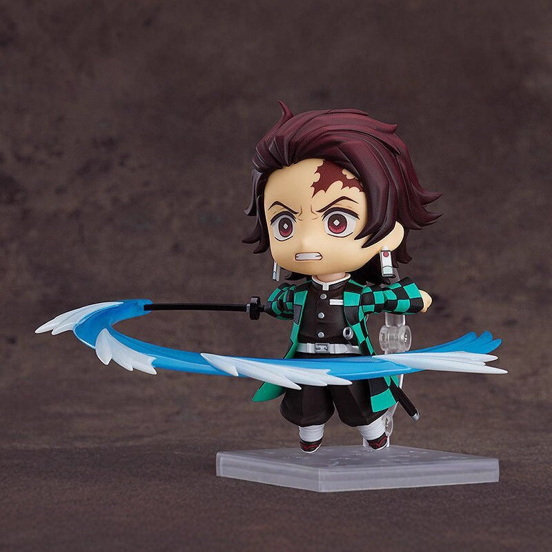 Demon Slayer Tanjiro Kamado Nendoroid Q-Version Chibi Action Figure – Interchangeable Face Plates, Poseable, Boxed Collectible