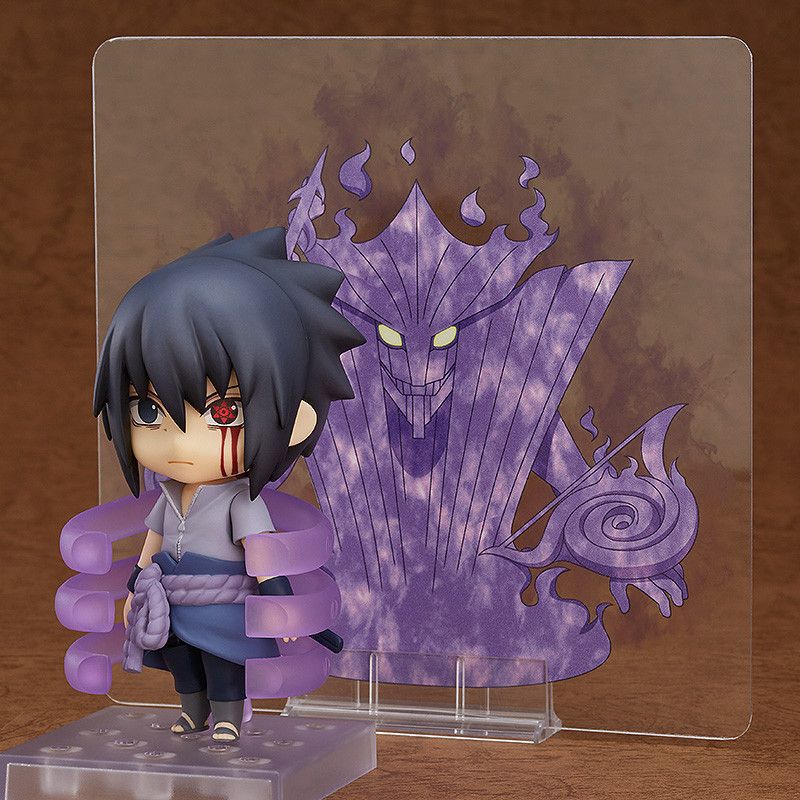 Naruto Shippuden Sasuke Uchiha Nendoroid Chibi Figure | Boxed Collectible Anime Statue