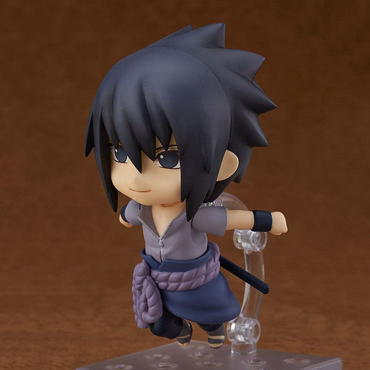 Naruto Shippuden Sasuke Uchiha Nendoroid Chibi Figure | Boxed Collectible Anime Statue