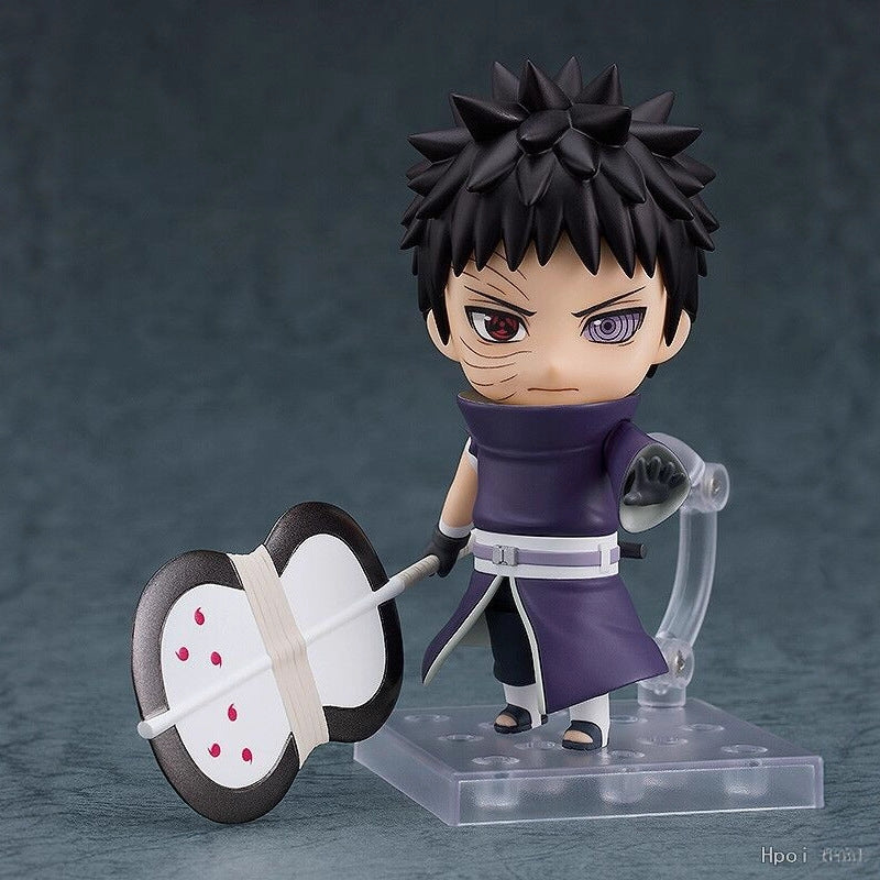 Naruto Shippuden Obito Uchiha Nendoroid Figure | Interchangeable Face Plates | Collectible Anime Action Figure with Box