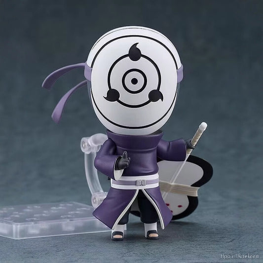 Naruto Shippuden Obito Uchiha Nendoroid Figure | Interchangeable Face Plates | Collectible Anime Action Figure with Box