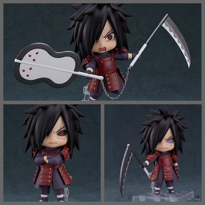 Naruto Shippuden Madara Uchiha Nendoroid Action Figure – Interchangeable Face Plates & Weapons Set